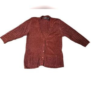 Button down front sweater